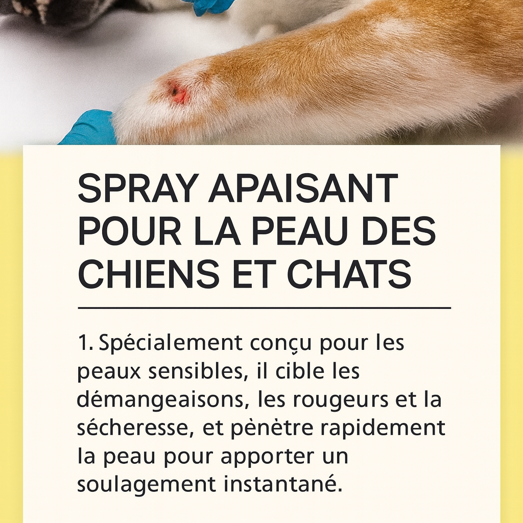 Spray naturel apaisant pour chiens et chats